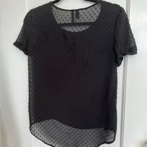 Mango black blouse